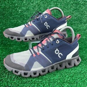 ON Running Cloud X Shift Shoes Womens 7.5 Blue Ink Cherry 38.99123 Sneakers